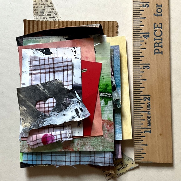 Junk Journal Pack  15+ Hand painted Pieces, Great for scrapbooking, collage - Picture 1 of 12
